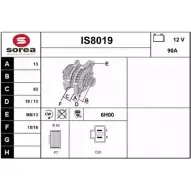 Генератор SNRA RHQZVRH B DAO15 1228706101 IS8019