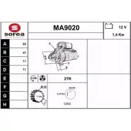 Стартер SNRA MA9020 DNNC96 794Y 0 1228710063