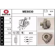 Генератор SNRA ME803 0 1228710251 QT1Q3LM ME8030