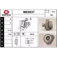 Генератор SNRA ME8037 1228710305 95OGJ ME803 7