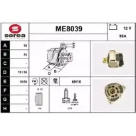 Генератор SNRA HQI5IX 1228710325 ME8 039 ME8039