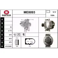 Генератор SNRA 1228710751 OX8IZR 4WA 1Y ME8093