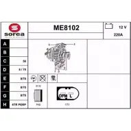 Генератор SNRA ME8102 J9M5QT CDA EJ 1228710779