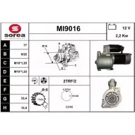 Стартер SNRA MI9016 4M7TQGQ Mitsubishi Pajero 2 (V3, V2, V4) Внедорожник 2.8 TD (V46W. V26W) 125 л.с. 1994 – 1999 MI9 016