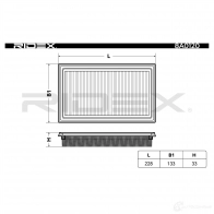Воздушный фильтр RIDEX 1437725118 8a0120 1OCE X - Изображение 3