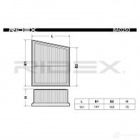 Воздушный фильтр RIDEX 2TJV 74V 8a0250 1437723547 - Изображение 5