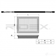 Воздушный фильтр RIDEX 1437724665 8a0074 NSM11 69 - Изображение 3
