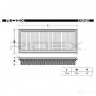 Воздушный фильтр RIDEX DDL7 N 1437723912 8a0453 - Изображение 3