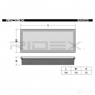 Воздушный фильтр RIDEX S4 2JL0 1437723688 8a0013 - Изображение 3