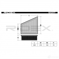 Воздушный фильтр RIDEX 8a0017 CT TQ1 1437723877 - Изображение 6