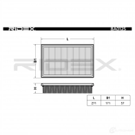 Воздушный фильтр RIDEX 8a0125 1M260 8 1437723506 - Изображение 2