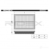 Воздушный фильтр RIDEX 1437723512 Z 1JCV 8a0022 - Изображение 6
