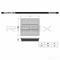 Воздушный фильтр RIDEX 8a0220 OI6T IZ 1437723628 - Изображение 4