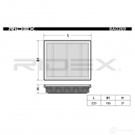 Воздушный фильтр RIDEX A DU0O 1437724674 8a0269 - Изображение 4