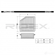 Воздушный фильтр RIDEX 1437724920 K0G L7I 8a0163 - Изображение 7