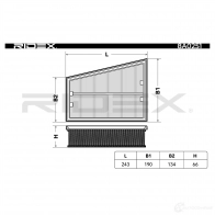 Воздушный фильтр RIDEX 1437722653 8a0251 2VX 9H - Изображение 6
