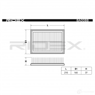 Воздушный фильтр RIDEX A2 FPQ6M 1437723326 8a0088 - Изображение 3