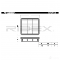 Воздушный фильтр RIDEX 2UW QCX 1437723256 8a0042 - Изображение 2