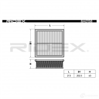 Воздушный фильтр RIDEX 1437723839 8a0158 HYNYDC 6 - Изображение 3