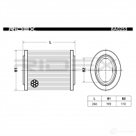 Воздушный фильтр RIDEX 76S 2A 1437724944 8a0253 - Изображение 6