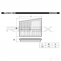 Воздушный фильтр RIDEX GV HTN 1437725150 8a0098 - Изображение 3