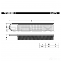 Воздушный фильтр RIDEX NL2BY 0 1437724427 8a0176 - Изображение 2