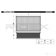 Воздушный фильтр RIDEX D49 QRFF 1437723587 8a0160 - Изображение 3