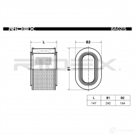 Воздушный фильтр RIDEX FZ VJQU 8a0215 1437724943 - Изображение 6