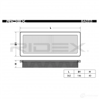 Воздушный фильтр RIDEX 8a0313 1437723558 3665W V - Изображение 2