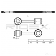 Стойка стабилизатора, тяга RIDEX 5AO 44T 1437678582 3229s0083 - Изображение 7