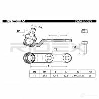 Шаровая опора RIDEX L TMLFRU 1437702516 2462s0077 - Изображение 8