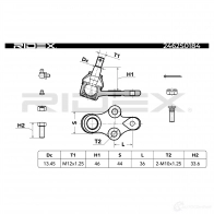Шаровая опора RIDEX 1437702322 KX1 8M 2462s0184 - Изображение 6