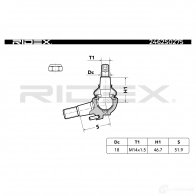 Шаровая опора RIDEX 2462s0275 TVE3 TG 1437703077 - Изображение 4