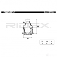 Шаровая опора RIDEX 2462s0168 JP 4BACS 1437703101 - Изображение 5