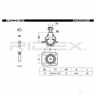 Шаровая опора RIDEX 1437702278 2462s0288 V2T WCYX - Изображение 5