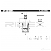 Шаровая опора RIDEX FUAX L 1437703609 2462s0385 - Изображение 2