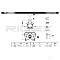 Шаровая опора RIDEX 17CD 2J 1437703778 2462s0245 - Изображение 5