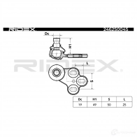 Шаровая опора RIDEX WGM IEKL 1437702272 2462s0045 - Изображение 3