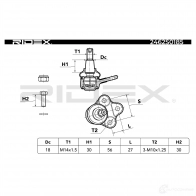 Шаровая опора RIDEX 1437701972 QDV3M FB 2462s0185 - Изображение 7