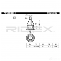 Шаровая опора RIDEX 2462s0102 Q9Y P1 1437703122 - Изображение 3