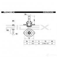 Шаровая опора RIDEX 1437702225 2462s0406 L D73Z - Изображение 5