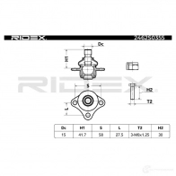 Шаровая опора RIDEX 1437703237 2462s0355 HW D248Z - Изображение 6