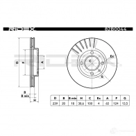 Тормозной диск RIDEX 1437706381 AHK OJP 82b0044 - Изображение 5