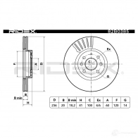 Тормозной диск RIDEX EW 8WW 1437707121 82b0385 - Изображение 3