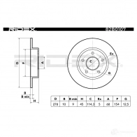 Тормозной диск RIDEX 82b0107 9ZO NMAT 1437708620 - Изображение 3