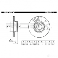 Тормозной диск RIDEX 82b0203 H58H 2 1437709740 - Изображение 5