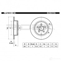 Тормозной диск RIDEX 1437708399 QT 1UH 82b0116 - Изображение 7
