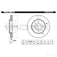 Тормозной диск RIDEX E M103 1437707588 82b0015 - Изображение 3