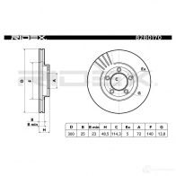Тормозной диск RIDEX 1437711532 82b0170 X9L KVA2 - Изображение 6