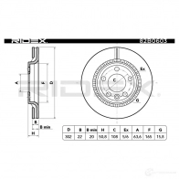Тормозной диск RIDEX 1437710593 82b0603 2T F25AU - Изображение 5